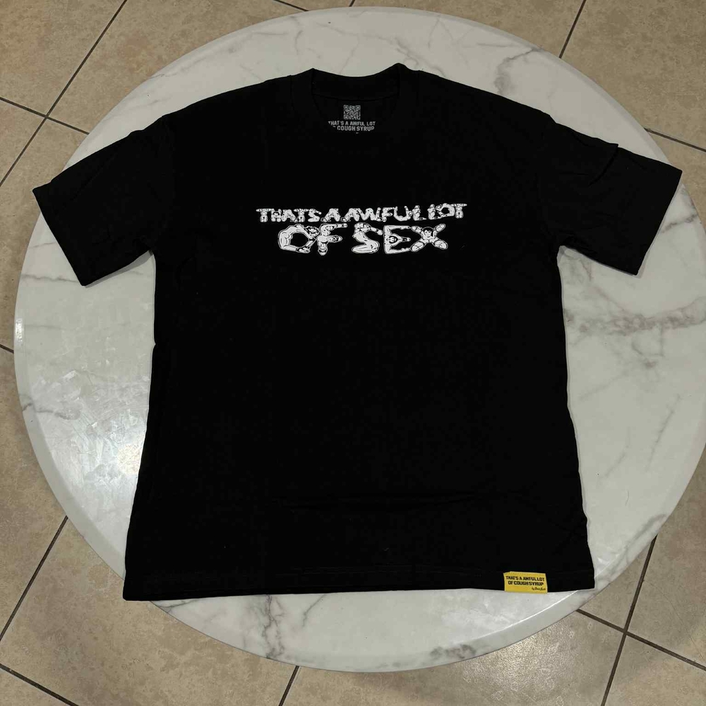 Black Short Sleeve Tees with Graphic Design